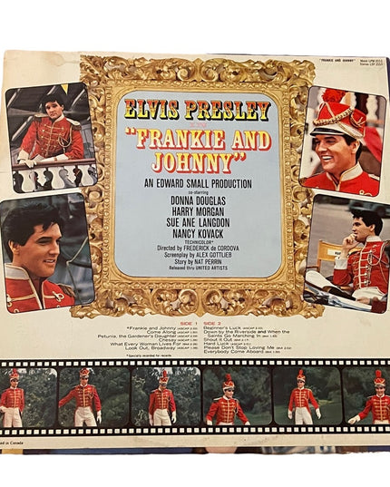 Elvis Presley Frankie & Johnny Record Album LP vinyl