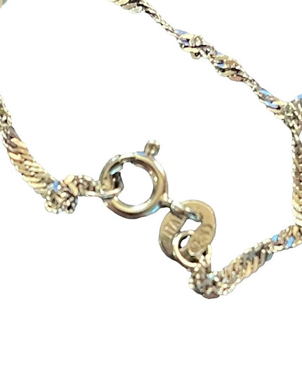 Sterling silver blue stone crystal 925 Necklace & pendant
