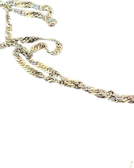 Sterling silver blue stone crystal 925 Necklace & pendant