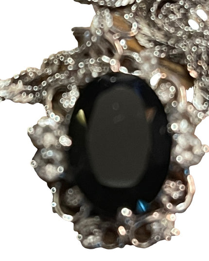 Sterling silver blue stone crystal 925 Necklace & pendant
