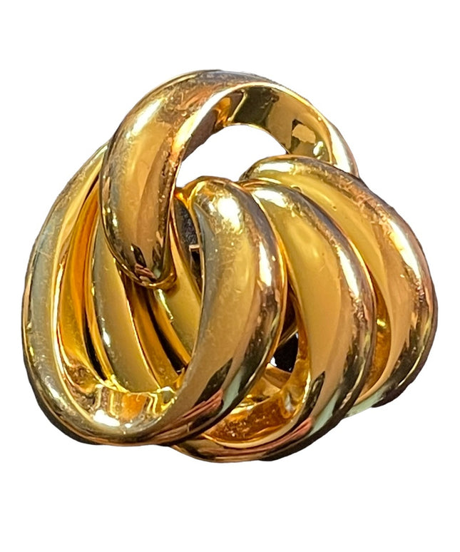 Vintage 1974 Grosse Germany Gold plated Infinity brooch LG DIOR