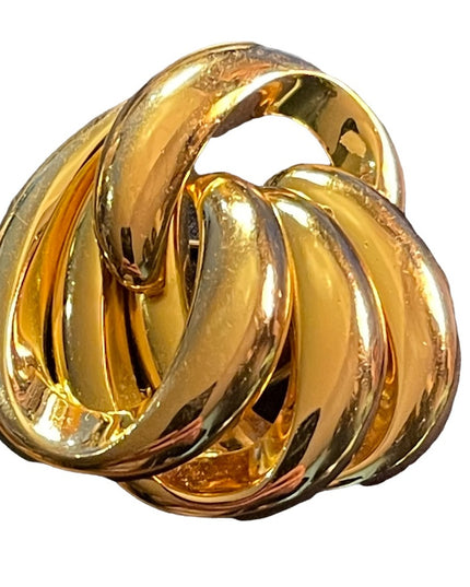 Vintage 1974 Grosse Germany Gold plated Infinity brooch LG DIOR