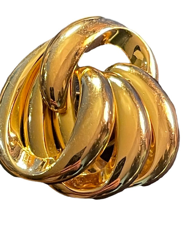 Vintage 1974 Grosse Germany Gold plated Infinity brooch LG DIOR