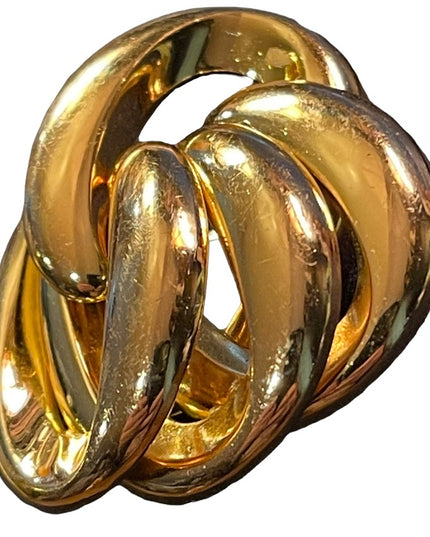 Vintage 1974 Grosse Germany Gold plated Infinity brooch LG DIOR
