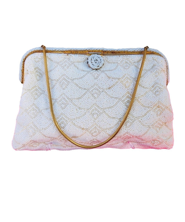 Vintage 1940s France beaded purse Wedding
