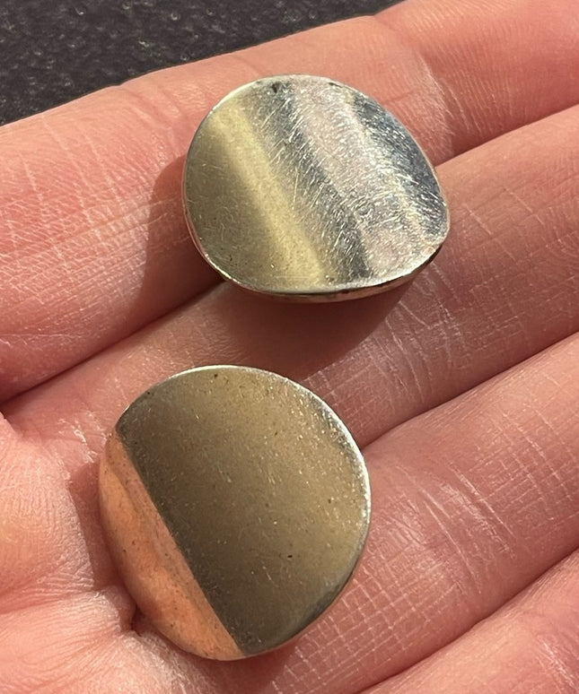 Sterling 925 chunky VTG clip on earrings