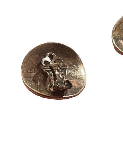 Sterling 925 chunky VTG clip on earrings