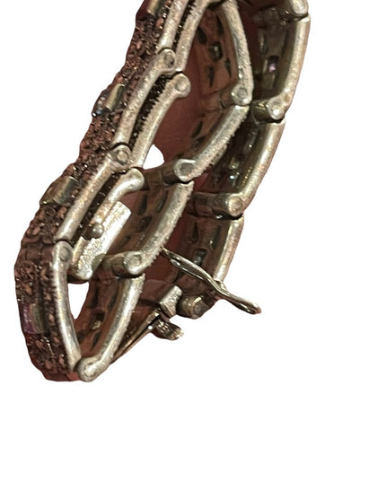 VTG Multi gemstone Sterling 925 Marcasite bracelet