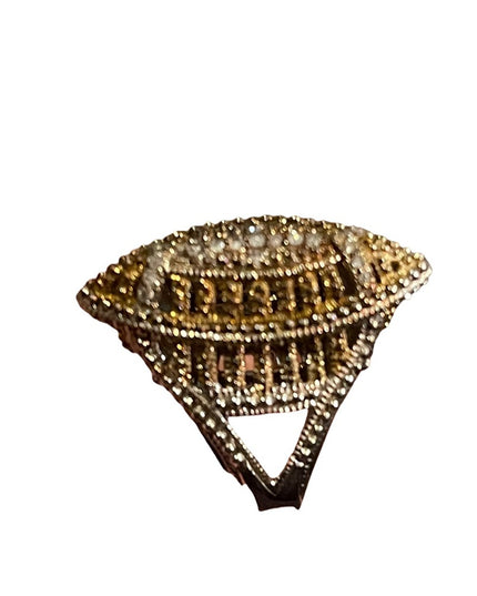 Sterling silver cocktail ring diamond chips