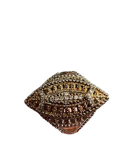 Sterling silver cocktail ring diamond chips