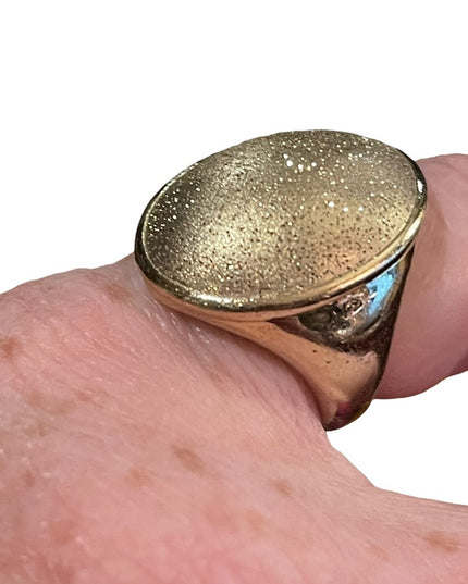 Charles Garnier Retired 18k 925 Sterling domes statement ring “Constellation”