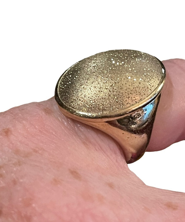 Charles Garnier Retired 18k 925 Sterling domes statement ring “Constellation”