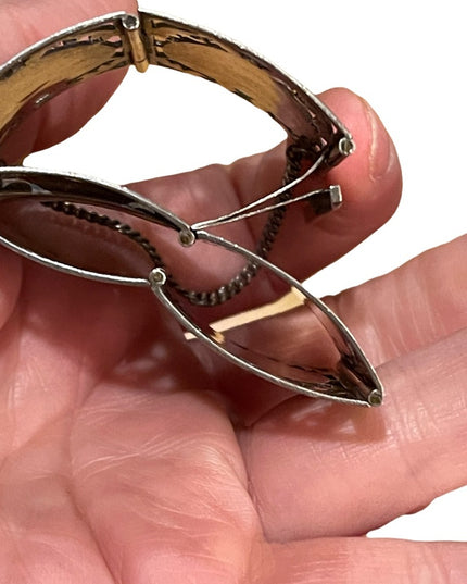 VTG sterling silver Siam Vintage Bangle bracelet