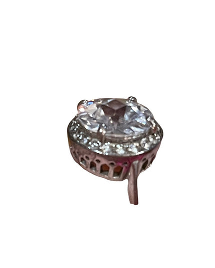Spactacular large Sparkly Crystal Sterling silver 925 ring vintage