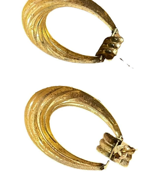 14k Gold fancy dangle earrings