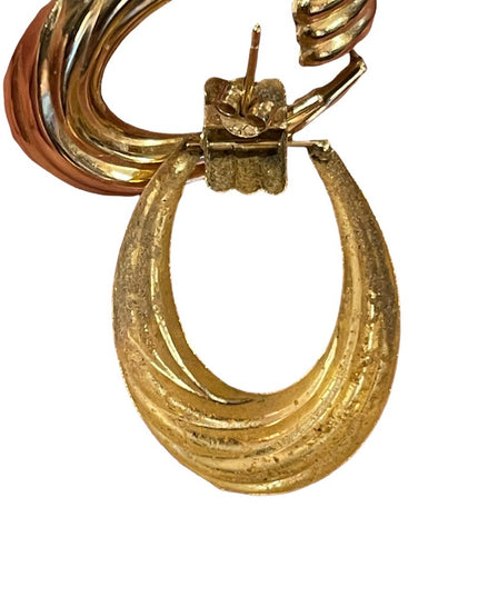 14k Gold fancy dangle earrings