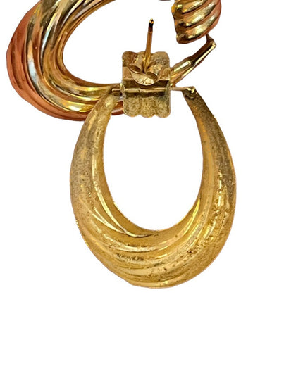 14k Gold fancy dangle earrings