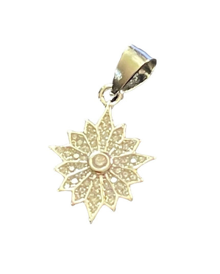 sterling silver sparkle crystal 925 Peace Star of Bethleham necklace pendant