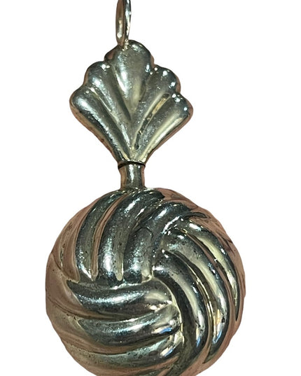 Vintage sterling silver 925 large perfume bottle blotter necklace pendant
