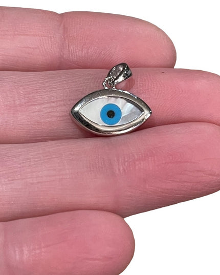 Sterling silver 925 Evil eye necklace pendant