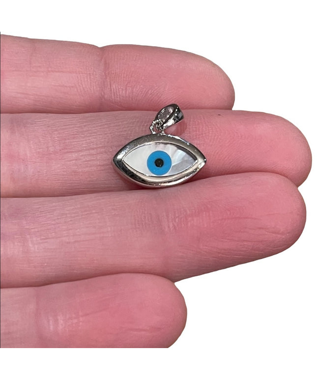 Sterling silver 925 Evil eye necklace pendant