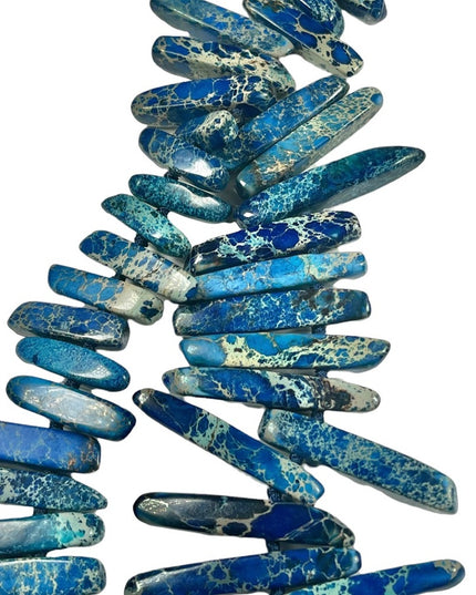 Blue Azurite Malachite Fancy cleopatra beaded bib chunky necklace  2 strand