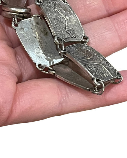 Silver finish Vancouver BC Tour vacation link bracelet vintage