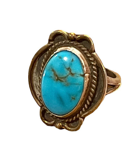 Vintage sterling silver 925  Navajo ring Turquoise