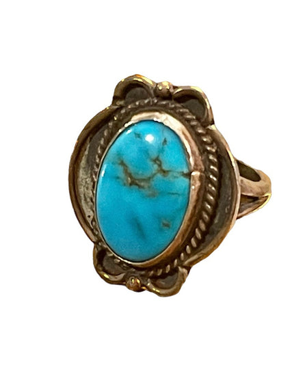Vintage sterling silver 925  Navajo ring Turquoise