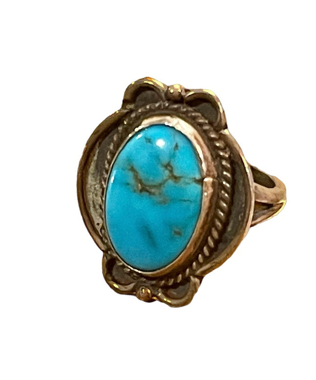 Vintage sterling silver 925  Navajo ring Turquoise