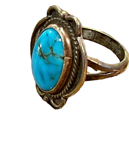 Vintage sterling silver 925  Navajo ring Turquoise