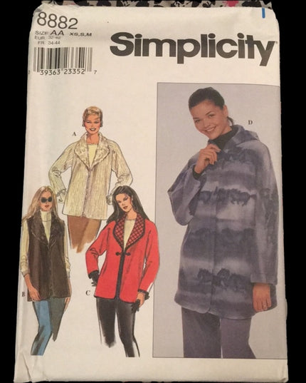 Simplicity Sewing pattern Jacket vest Uncut