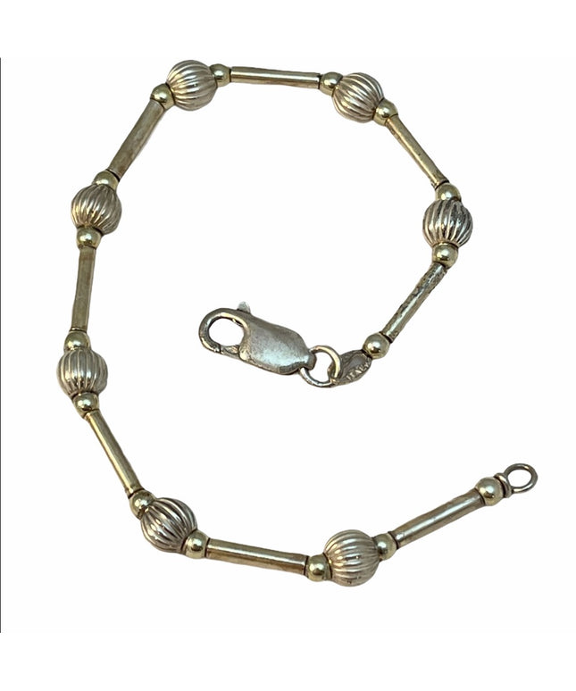 Sterling silver bead bracelet 925
