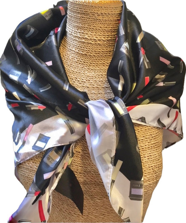 Shiseido Scarf wrap Lipstick eye shadow print