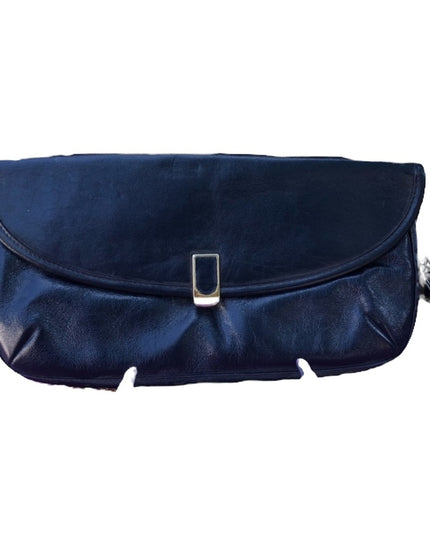 VinTage Jane Shilton Blue Leather clutch shoulder