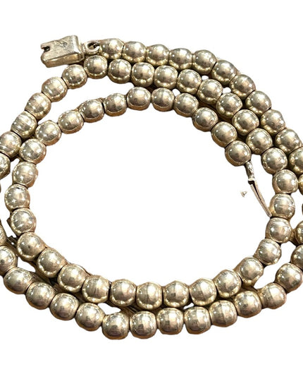 Vintage sterling silver 925 solid Mexico bead necklace