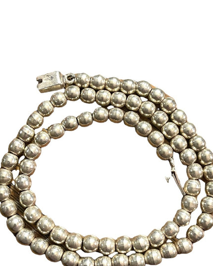 Vintage sterling silver 925 solid Mexico bead necklace