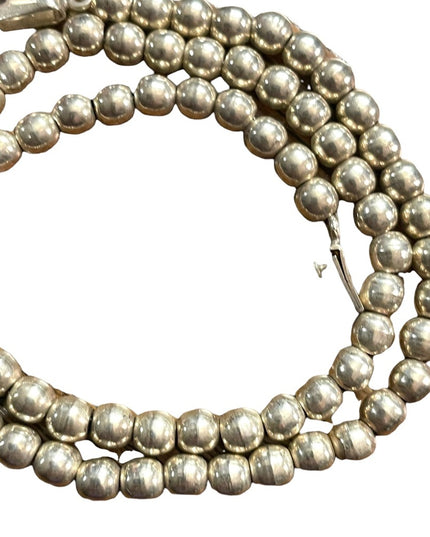 Vintage sterling silver 925 solid Mexico bead necklace