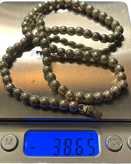 Vintage sterling silver 925 solid Mexico bead necklace