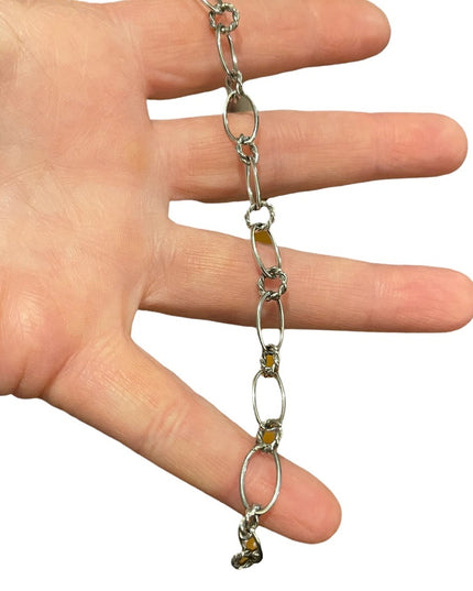 Sterling silver 925 Link bracelet charm