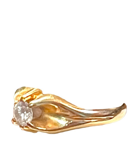 Vintage 14k Gold CZ engagement ring