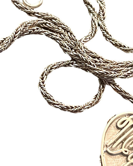 Vintage 1960s sterling silver 925 “Mother We love you” pendant necklace heart