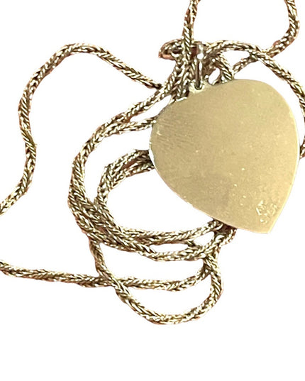 Vintage 1960s sterling silver 925 “Mother We love you” pendant necklace heart
