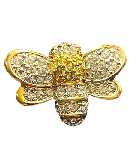 Swarovski Authentic (swan) Gold plate crystal bumble bee brooch