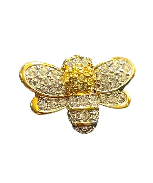 Swarovski Authentic (swan) Gold plate crystal bumble bee brooch