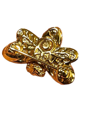 Swarovski Authentic (swan) Gold plate crystal bumble bee brooch