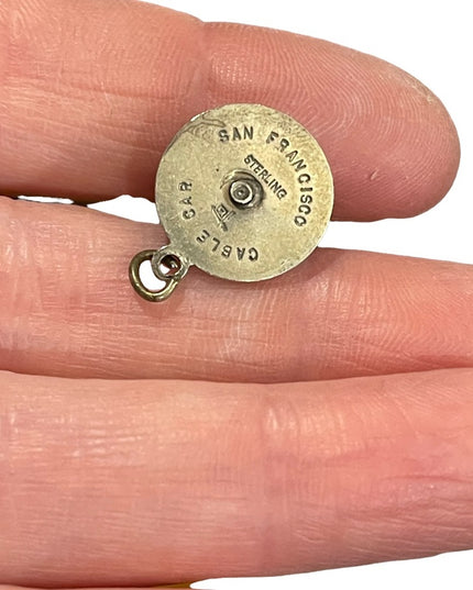Vintage San Francisco Cable Car Sterling silver 925 charm pendant
