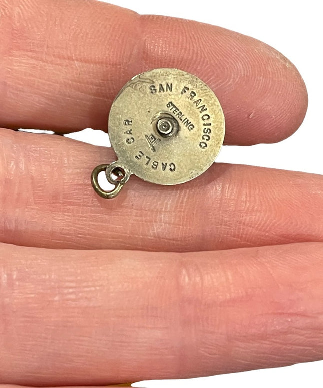 Vintage San Francisco Cable Car Sterling silver 925 charm pendant