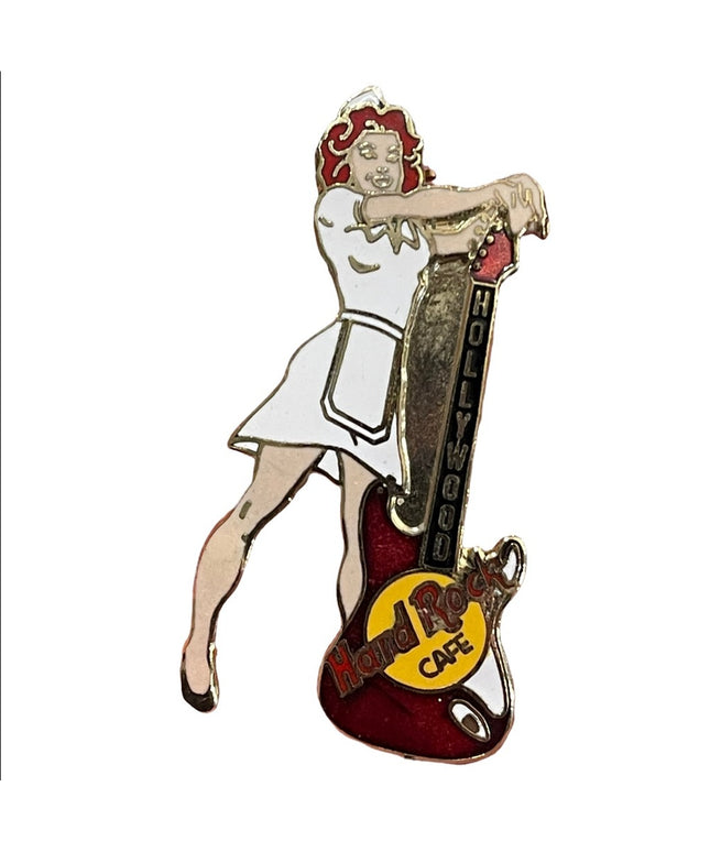 Vintage Hard Rock Café Lapel/Hat Pin Pinback Hollywood California Waitress