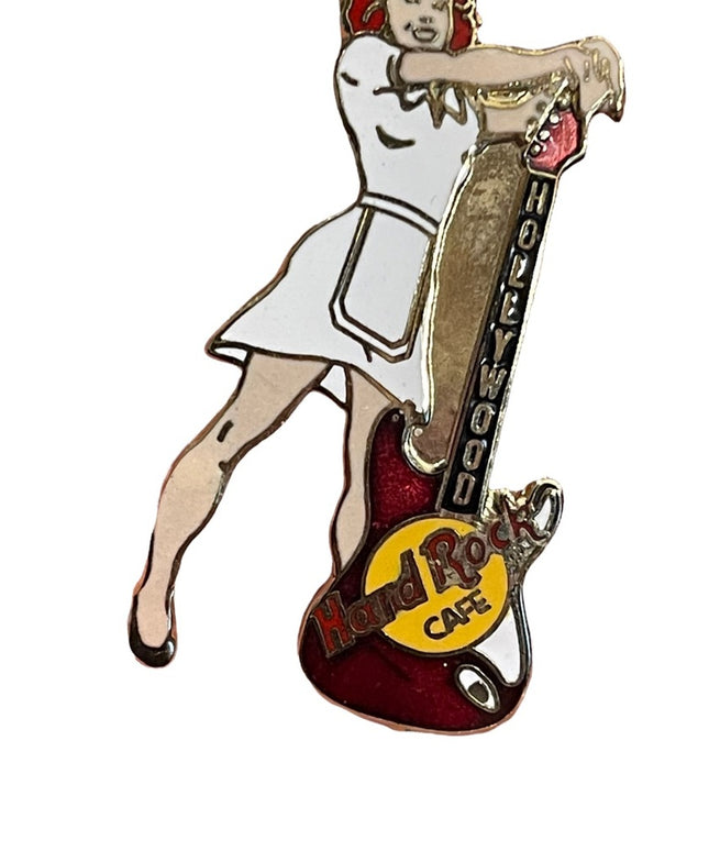 Vintage Hard Rock Café Lapel/Hat Pin Pinback Hollywood California Waitress
